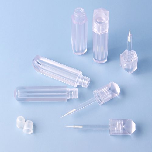 Unique Shaped 2ml Empty Tube for Lash Adhesive, bulk clear empty tubes set for eyeliner and lash serum packaging