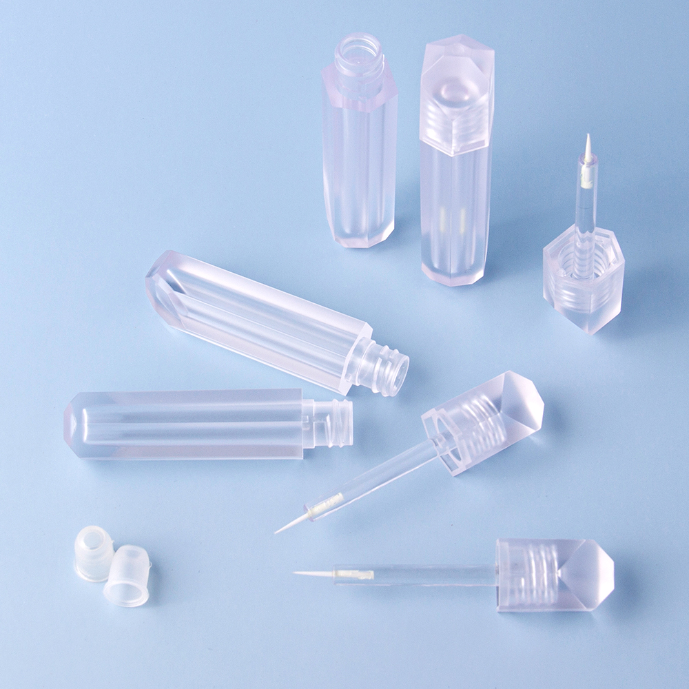 Unique Shaped 2ml Empty Tube for Lash Adhesive, bulk clear empty tubes set for eyeliner and lash serum packaging
