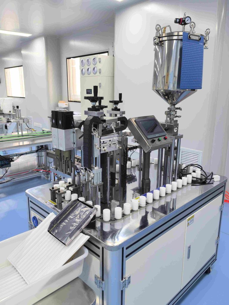 Cleanroom Assembly Line for Empty Packaging(3) Just Lady cleanroom assembly line for empty cosmetic packaging bottles