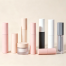 Various cosmetic packaging bottles for beauty and makeup products
