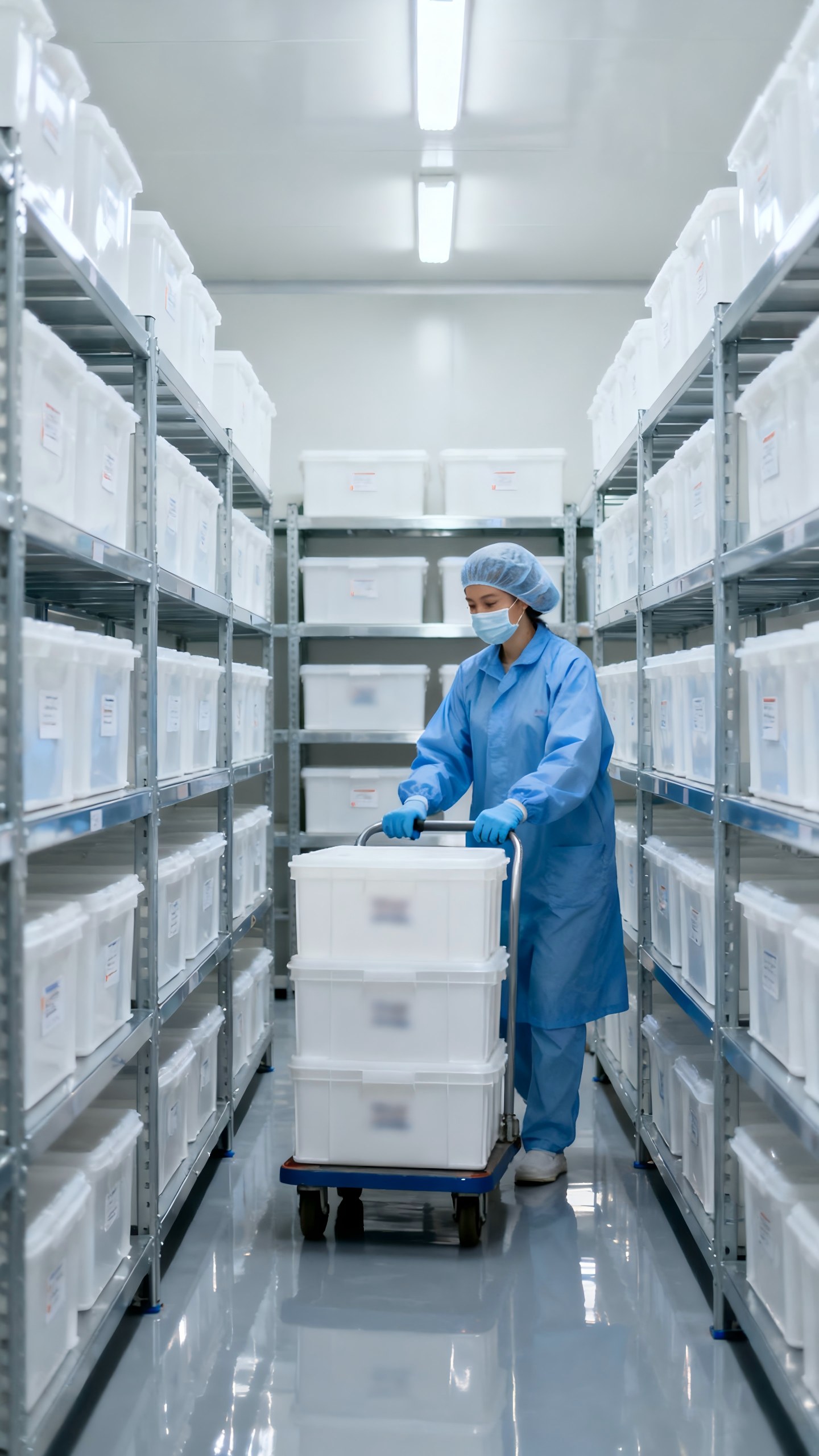 Just Lady finished product sampling inspection for empty cosmetic packaging bottles